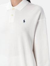 Felpa bianca con colletto polo di Polo Ralph Lauren - | Spazio Pritelli