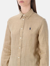 Camicia in lno classica di Polo Ralph Lauren - | Spazio Pritelli