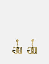Gold DG Logo Earrings - | Spazio Pritelli