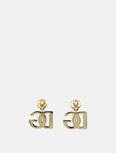 Gold DG Drop Earrings - | Spazio Pritelli