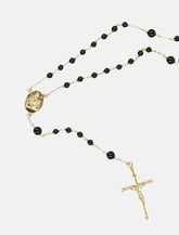 Black Jade Rosary Necklace - | Spazio Pritelli