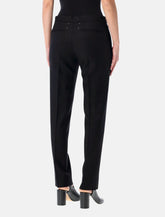 Maison Margiela black formal drawstring trousers - | Spazio Pritelli