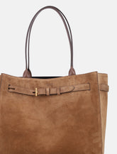 Tom Ford Audrey Medium Suede Tote Bag - | Spazio Pritelli