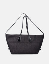 Balmain Track raffia tote bag - | Spazio Pritelli