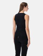 Balmain logo print tank top - | Spazio Pritelli