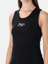 Balmain logo print tank top - | Spazio Pritelli