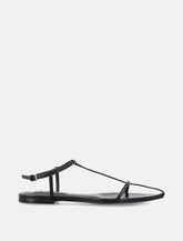 Jil Sander leather pointed flat sandals - | Spazio Pritelli