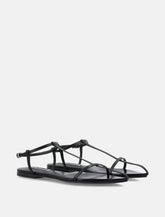 Jil Sander leather pointed flat sandals - | Spazio Pritelli