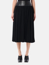 Gonna ampia arricciata con cintura in pelle di Alaïa - | Spazio Pritelli