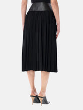 Gonna ampia arricciata con cintura in pelle di Alaïa - | Spazio Pritelli