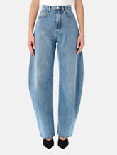 Alaïa rounded denim trousers - | Spazio Pritelli