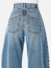 Alaïa rounded denim trousers - | Spazio Pritelli