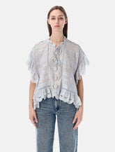 Marant Étoile top Payton in pizzo e cotone - | Spazio Pritelli