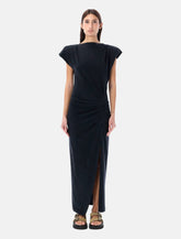 Marant Étoile Nadela cotton draped maxi dress - | Spazio Pritelli