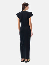 Marant Étoile Nadela cotton draped maxi dress - | Spazio Pritelli