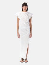 Marant Étoile Nadela cotton draped maxi dress - | Spazio Pritelli