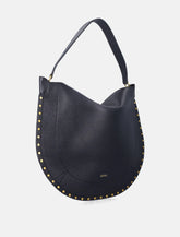 Borsa Oskan Hobo in suede nera Isabel Marant - | Spazio Pritelli