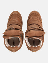 Isabel Marant Bekett suede wedge sneakers - | Spazio Pritelli