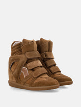 Isabel Marant Bekett suede wedge sneakers - | Spazio Pritelli