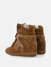 Isabel Marant Bekett suede wedge sneakers - | Spazio Pritelli