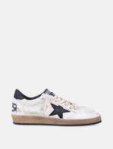 Sneakers Golden Goose Ball Star in nappa bianca con stella nera - | Spazio Pritelli