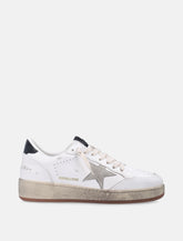 Golden Goose Ball Star white and gray leather sneaker - | Spazio Pritelli