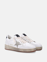 Golden Goose Ball Star white and gray leather sneaker - | Spazio Pritelli