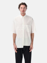 MM6 Maison Margiela two-tone cotton poplin shirt - | Spazio Pritelli