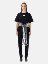 MM6 Maison Margiela botton t-shirt with sequin gloves - | Spazio Pritelli