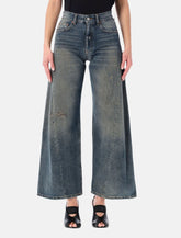 MM6 Maison Margiela distressed wide-leg jeans - | Spazio Pritelli