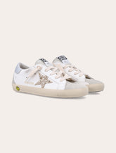 Sneakers Super-Star da bambina in pelle bianca Golden Goose - | Spazio Pritelli