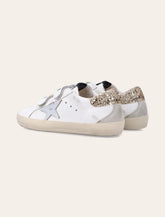 Golden Goose kids Old School leather and glitter heel sneakers - | Spazio Pritelli