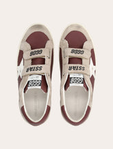 Golden Goose kids Old School burgundy sneakers - | Spazio Pritelli