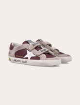 Golden Goose kids Old School burgundy sneakers - | Spazio Pritelli