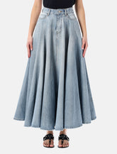 Balenciaga godet denim maxi skirt - | Spazio Pritelli