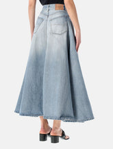 Balenciaga godet denim maxi skirt - | Spazio Pritelli