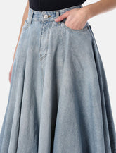 Balenciaga godet denim maxi skirt - | Spazio Pritelli
