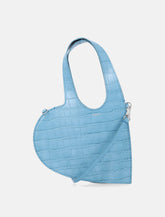 Coperni Baby Heart croc-embossed leather shoulder bag - | Spazio Pritelli