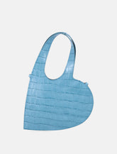 Coperni Baby Heart croc-embossed leather shoulder bag - | Spazio Pritelli