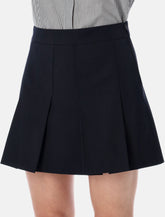 A.P.C. Navy Pleated Skirt - | Spazio Pritelli