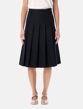 Gonna midi a pieghe nera di A.P.C. - | Spazio Pritelli