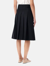 Gonna midi a pieghe nera di A.P.C. - | Spazio Pritelli