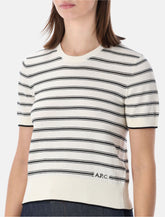 A.P.C. striped short-sleeve knit top - | Spazio Pritelli