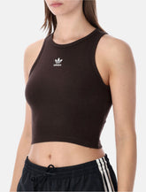 Adidas Originals Essentials ribbed tank top - coffee - | Spazio Pritelli