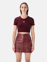 Adidas Originals ribbed cropped t-shirt - | Spazio Pritelli