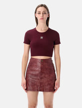 Adidas Originals ribbed cropped t-shirt - | Spazio Pritelli