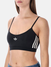 Adidas Originals black 3-stripes bralette - | Spazio Pritelli