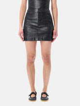Gonna mini in similpelle nera di Adidas Originals - | Spazio Pritelli