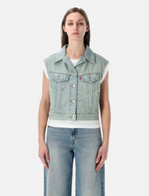 Gilet Shrunken 90’s in denim di Levi’s - | Spazio Pritelli