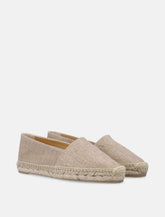 Castañer Kenda linen gold espadrilles - | Spazio Pritelli